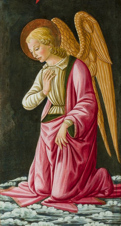 Kneeling Angel by Master of Johnson Nativity or Tabernacle